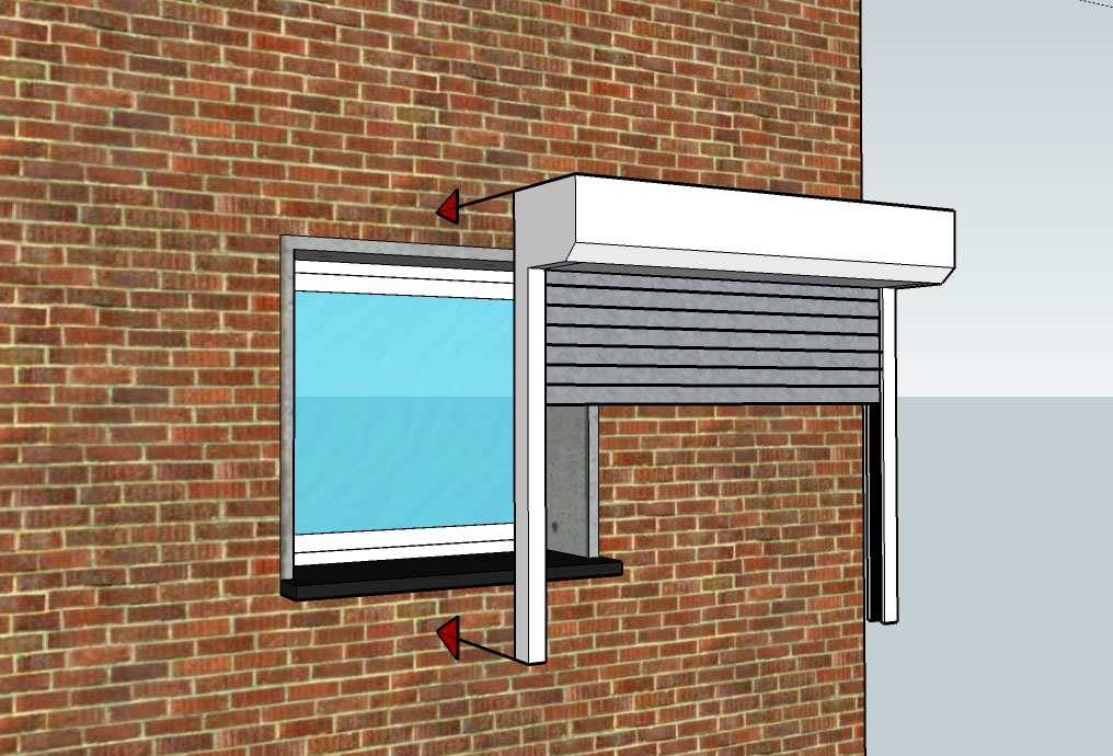 System Mini aus Alu oder PVC, nachtrgliche Montage in oder auf die Fensterlaibung