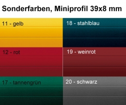 ALU Vorbauelement eckig mit intergr. Fliegengitter Rollo Sonderpanzer