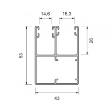 ALU Vorbauelement eckig mit intergr. Fliegengitter Rollo Sonderpanzer