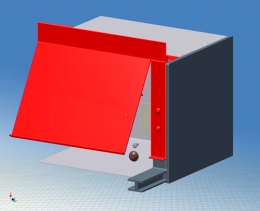 ALU Vorbauelement UP-Version mit intergr. Fliegengitter Rollo ALU Minipanzer Sonderfarbe