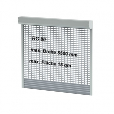 ALU Sicherheits Rollgitter 80x18,5mm fr Flchen bis 15 qm
