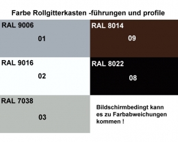 ALU Sicherheits Rollgitter 80x18,5mm fr Flchen bis 15 qm