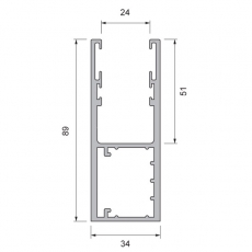 ALU Sicherheits Rollgitter 80x18,5mm fr Flchen bis 15 qm