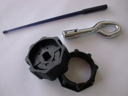 Rolladenmotor mit Not-Handbetrieb