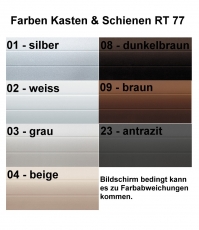 ALU-Rolltor, Profil 77x18,5 mm