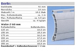 PVC Rolladenpanzer Berlin 52x14 mm fertig konfektioniert