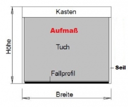 Senkrechtmarkise/Cable-Screen