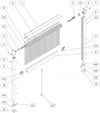 Fliegengitter Rollo,      Fensterversion