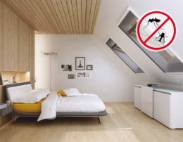 Fliegengitter Rollo, Dachfensterversion